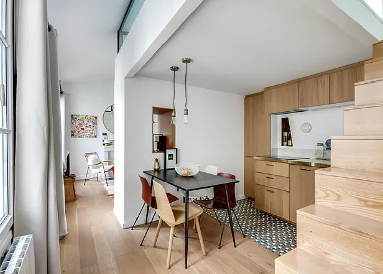 rénovation 30 m² avec optimisation des rangements dans la cuisine