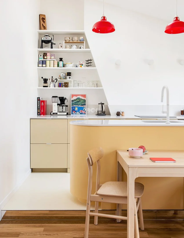 optimisation espace cuisine agence dans petit appartement parisien Space Factory