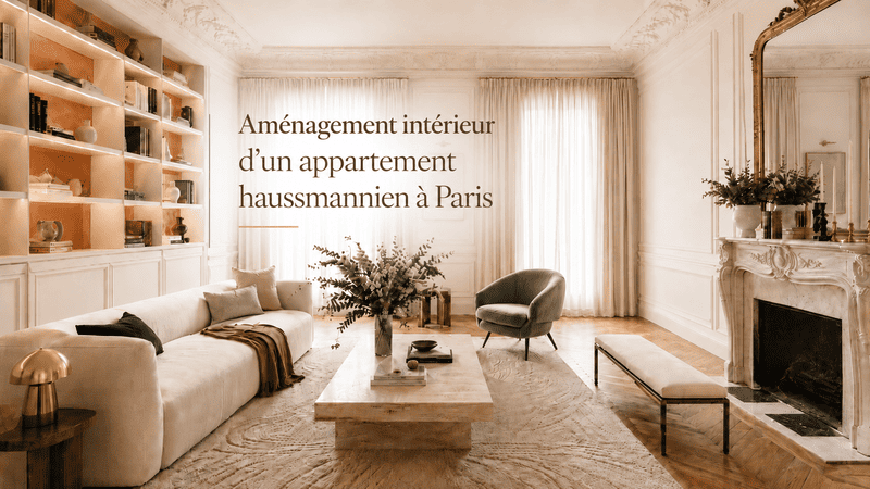 intérieur haussmannien moderne qui conserve son cachet